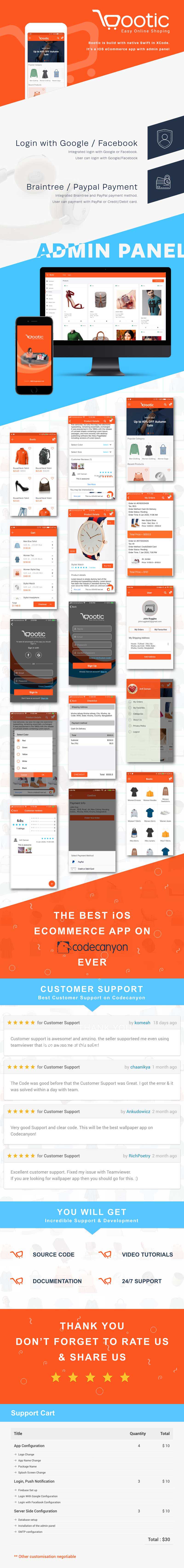 Bootic - An iOS eCommerce app with admin panel - 6