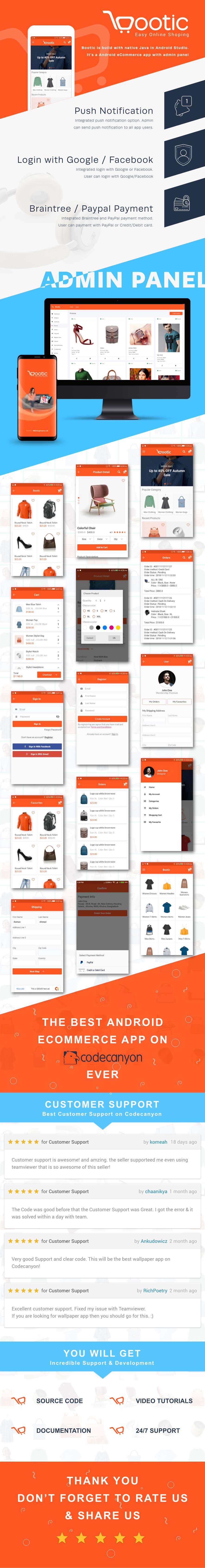 Bootic Full - An Android Ecommerce App With Admin Panel - 6