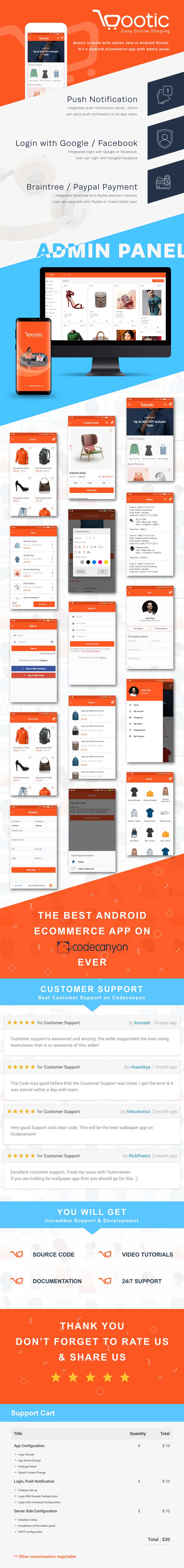 Bootic Full - An android eCommerce app with admin panel - 6